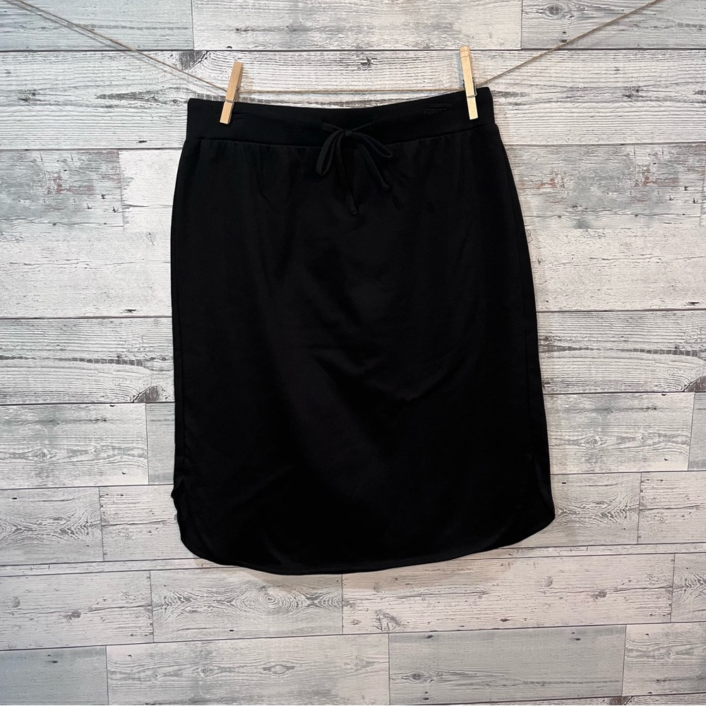 West Loop  Black Drawstring High Waisted Cotton Skirt Size S/M